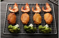 Grille de barbecue en acier inoxydable 304, personnalisable, en fil tressé, pour camping en plein air et grillades en restaurant