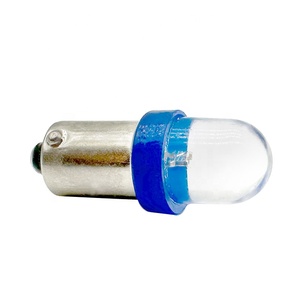 หลอดไฟ LED ทรงกลม สีฟ้าใส แสงสว่างแบบลำแสง ใช้ไฟ AC/DC 6.3 โวลต์ # 44 BA9S # หลอดไฟ LED สำหรับเครื่องพินบอล 47 ดวง - Product Image 1