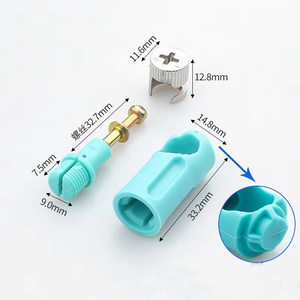 Cierre de Tuerca 3 en 1 para Muebles Empotrados, Fijaciones Excéntricas de Plástico que se Conectan en una Sola Unidad - Product Image 6