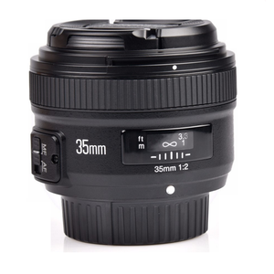 Yongnuo เลนส์ Wide Angel Prime,เลนส์35มม. F2N รูรับแสงกว้างโฟกัสอัตโนมัติสำหรับเลนส์ <span class=keywords><strong>Nikon</strong></span> YN 35มม. พร้อมกระเป๋าสำหรับกล้อง - Product Image 1