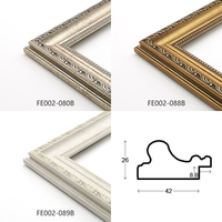 Cadre de miroir PS de style moderne et victorien, moulure en plastique, nouveau style, pas cher, pour décoration intérieure, design rustique