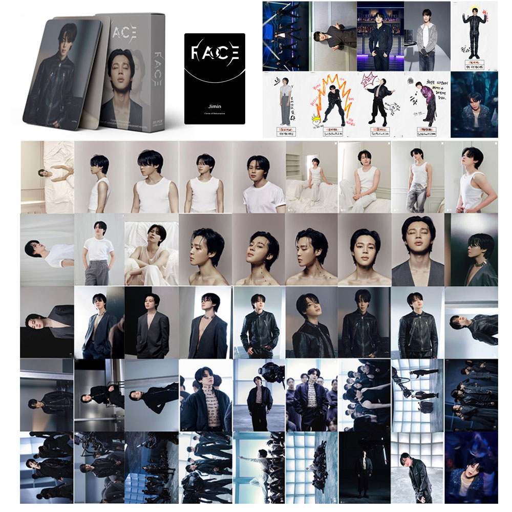 55pcs/set KPOP Jungkook V Jimin J-HOPE Solo Album Lomo Cards