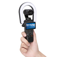 Lampe LED annulaire portable rechargeable pour vidéo, mini lampe de photographie pour selfie, accessoires pour caméra d'action pour Osmo Pocket 4