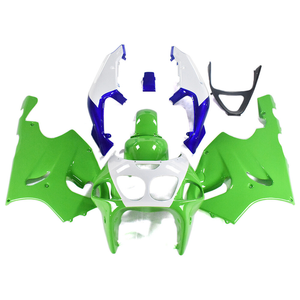 Apto para 1996 <span class=keywords><strong>1997</strong></span> 1998 -2003 <span class=keywords><strong>Kawasaki</strong></span> <span class=keywords><strong>Ninja</strong></span> <span class=keywords><strong>ZX7R</strong></span> Kit de carenado ABS verde blanco - Product Image 2