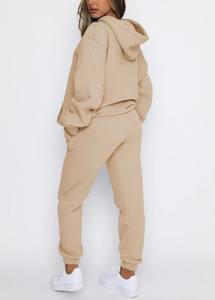 Ruiquwin ชุดเสื้อสวมหัวมีฮู้ดแขนยาวมีกระเป๋าลำลองสำหรับผู้หญิงในเมืองสีทึบสำหรับฤดูใบไม้ผลิและฤดูใบไม้ร่วง - Product Image 2