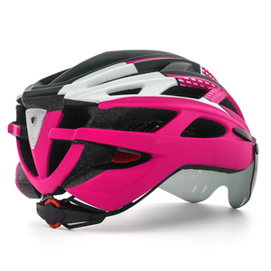 Ultralight CE CPSC Bicycle <strong>Helm</strong> With Magnetic Goggles Casco De Ciclismo Rear LED Light Breathable Bike Safety Helmet - Product Image 5