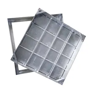 غطاء فتحة تثبيت عالية الجودة مربعة الشكل مصنوعة من الفولاذ المقاوم للصدأ غطاء فتحة التثبيت المصنفرة من الفولاذ المغلفن