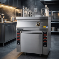 Cuisinière à nouilles en acier inoxydable haute performance RKMF-MK166, cuiseur à nouilles électrique avec contrôle multi-vitesses