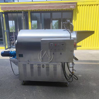 Machine à torréfier les grains de cacao, café, arachides, graines de soja, noix, en acier inoxydable, chauffage électrique ou au gaz, capacité 30-500 kg/lot