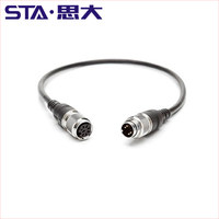 Dispositivo de línea de antena de soldadura hembra, Conector de cable de estación Base, M16, 8 pines, C091D, repuesto, RRU, RCU, RET, sistema de control