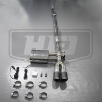Sistema de Escape Catback con Válvula Electrónica y Control Remoto de Acero Inoxidable Pulido para MINI F55 F56 2.0T Cooper