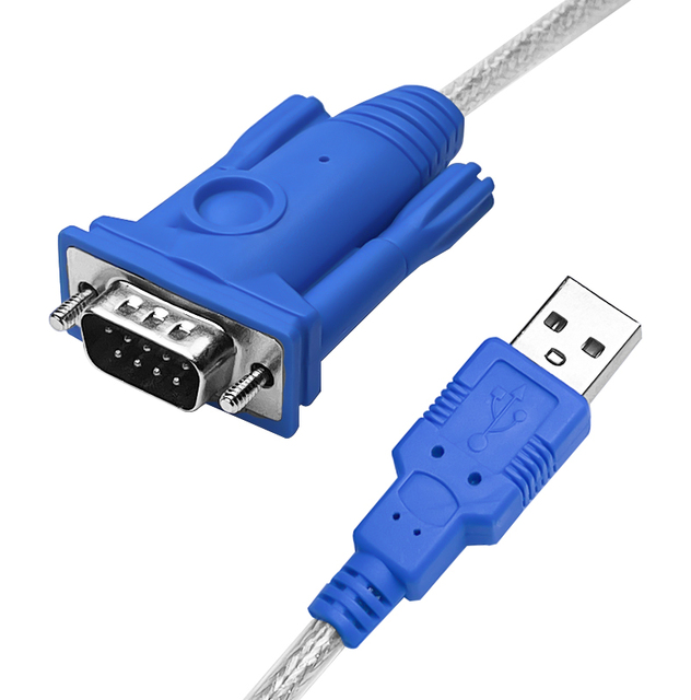 Factory Wholesale USB to RS232 Adapter Serial Cable DB9 Male 9 Pin with FTDI Chipset RS-232 Converter Cable