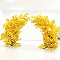 Arche de fleurs artificielles de luxe en soie, plus de 200 cm, pour décor de scène de mariage et de fête