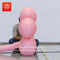 360 personnaliser la publicité fleur rose réaliste gonflable pour les événements et les fêtes nouveautés