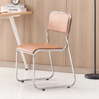 Chaise d'attente cantilever empilable en métal chromé multicolore pour usage en conférence, école et bureau - Vente en gros