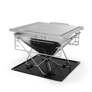 Parrilla Plegable de Acero Inoxidable Reforzado para Exteriores, Estilo Coreano, para Camping, Picnic, Carbón, Leñ<span class=keywords><strong>a</strong></span>, Fogata - Product Image 4