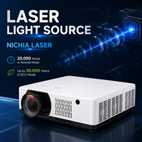 Projecteur à courte focale WUXGA 1920x1200 7500 Lumens, source de lumière laser 3LCD avec installation à 360 degrés