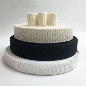 Wholesale White Cotton Edge <b>Webbing</b> Twill Herringbone <b>Webbing</b> Cotton Binding Tape Cotton Herringbone Strapping for Bag Garment - Product Image 6