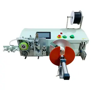 3Q Fully automatic copper cable wire measuring cutting binding tying spool coil winding machine wire wind machine