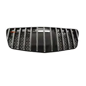 Shiny Black 2007-2009 For M Benz W211 E-Class 5 Fin Front Grill Grille