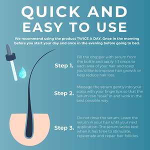 Sérum de repousse <span class=keywords><strong>Anti</strong></span>-chute de cheveux, haute qualité, marque privée, biotine - Product Image 3