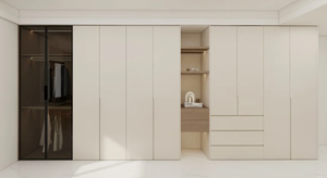 Armoire autoportante en bois avec grande capacité de rangement, design moderne, meubles de chambre à coucher personnalisables, haut de gamme et pratique - Product Image 2