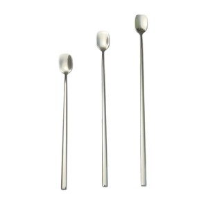 Stainless Steel Stirring <b>Spoon</b> Square Head Long Handle <b>Coffee</b> Tea Dessert <b>Spoon</b> Food Grade - Product Image 4