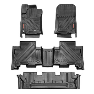 Tapis de sol de voiture imperméables en TPE avec logo personnalisé pour Toyota Land Cruiser Prado LC150 7 places 2010-2022 - Product Image 1