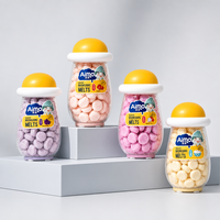 Aimo Biscuits pour bébés semi-mous probiotiques aux fruits sucrés, Biscuits en forme de goutte, Bonbons gélifiés, Poudre protéinée, Normal Open Eat, Boîte de 16g, Lot de 12