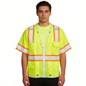 Chaleco de Seguridad Reflectante de Alta Visibilidad CITICITYANSI Clase 3, con Mangas, Resistente, para Topógrafos, con Múltiples Bolsillos - Product Image 5