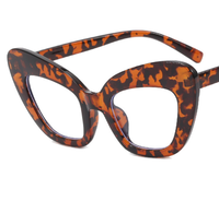 Nouveau grand cadre Simple Style dames filles lunettes Anti-bleu travail ordinateur lunettes cadre femmes oeil de chat lunettes