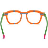 Lunettes en acétate vintage multicolores, carrées polarisées, verres optiques en acétate polarisés croisés pour hommes et femmes