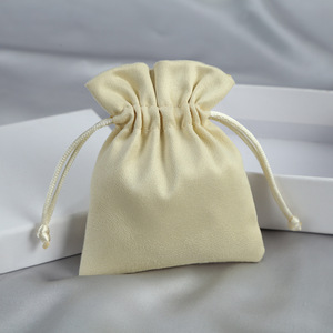 Bolsas de franela con cordón para joyería, 8x10cm, 15x20cm, rectangulares, para almacenamiento, embalaje de regalo, para anillos, organizador de baterías externas - Product Image 4