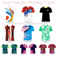 Fournisseurs de t-shirts unisexes vierges 100% polyester, fabricants de sublimation pour t-shirts personnalisés par sublimation