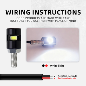 Éclairage de plaque d'immatriculation LED 12V pour voitures et motos, étanche IP67, accessoires extérieurs, éclairage de plaque d'immatriculation - Product Image 2