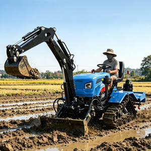 Mini-tracteur chenillé 35HP 50HP avec motoculteur rotatif et lame de bulldozer pour le travail du sol agricole - Product Image 6