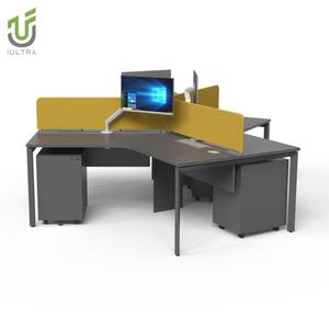 IULTRA V Shape <span class=keywords><strong>Office</strong></span> Workstation 1 2 3 4 6 Seater Persona Escritorio de oficina en casa - Product Image 5