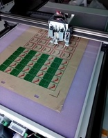Caja de cartón de superficie plana digital automática, caja de muestra de embalaje, máquina cortadora de muestras cnc