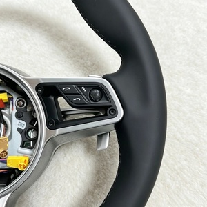 Volant en cuir pleine fleur personnalisé pour Porsche 991 991.2 <span class=keywords><strong>Gt3</strong></span> 911 991.2 992 987 Cayenne 958 Boxster 718 Cayman Macan - Product Image 3