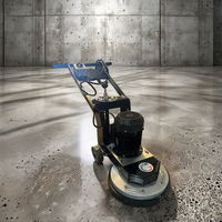 ROCKBEST Machine à meuler le béton et le terrazzo manuelle à 6 disques de 450 mm, haute efficacité, 3 kW, 220 V/380 V