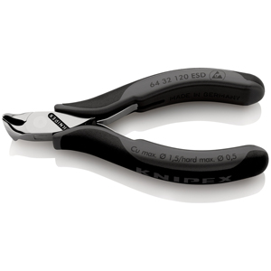 Cisaille électronique Knipex ESD 64 32 120 avec bord de coupe incliné pour une coupe de précision des fils - Product Image 1