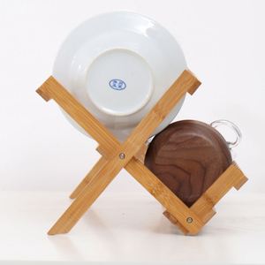 Bamboo <b>Dish</b> Drying <b>Rack</b> Collapsible <b>Dish</b> Drainer Foldable <b>Dish</b> Drying <b>Rack</b> Wooden Storage <b>Rack</b> - Product Image 6