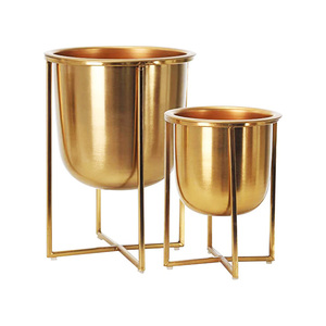 Venta caliente macetas de hierro metálico estante de jardín para maceta de flores conjunto de soporte de maceta de esquina estante de metal rectángulo soporte de planta - Product Image 5