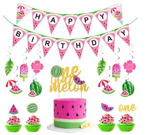 Decorazioni per il primo <span class=keywords><strong>compleanno</strong></span> per ragazze Banner di buon <span class=keywords><strong>compleanno</strong></span> One in A melone Cake Topper anguria <span class=keywords><strong>1</strong></span> ° <span class=keywords><strong>compleanno</strong></span> Party <span class=keywords><strong>Set</strong></span> - Product Image 6