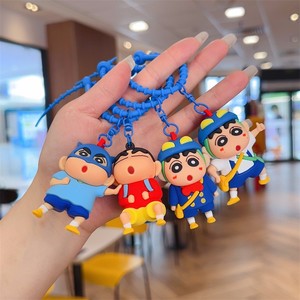 Japanese <b>Anime</b> Crayon Shin-Chan Mobile Phone Chain <b>Keychain</b> PVC Pendant for Book Bag & Couple Car Keys Hanging Gifts - Product Image 3