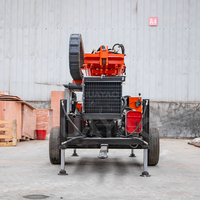 En stock – Nouvelle machine compacte de forage de puits d'eau, équipement de forage de puits de 200 m sur roues – Machines de perforation de puits