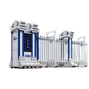 Porte coulissante automatique rétractable commerciale, sécurité électrique, alliage d'aluminium industriel, école - Product Image 2
