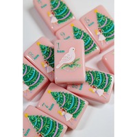 Ensemble de tuiles de Mahjong américain en acrylique gravées sur mesure de luxe, tapis, supports, table de Mahjong, jeu d'échecs, cadeaux, divertissement de casino