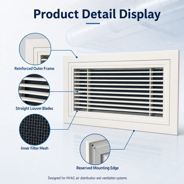 Modern Plastic & Aluminum Square Ceiling HVAC Air Conditioning Ventilation Diffuser Grille with Adjustable Slots