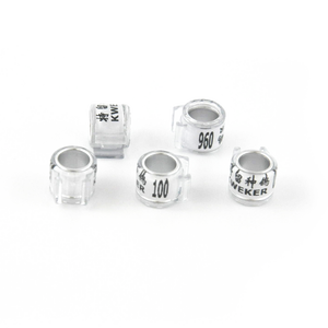 애완 동물 공장 닭 가금류 발 밴드 협회 플라스틱 비둘기 다리 반지 새 비둘기 반지 8mm - Product Image 4